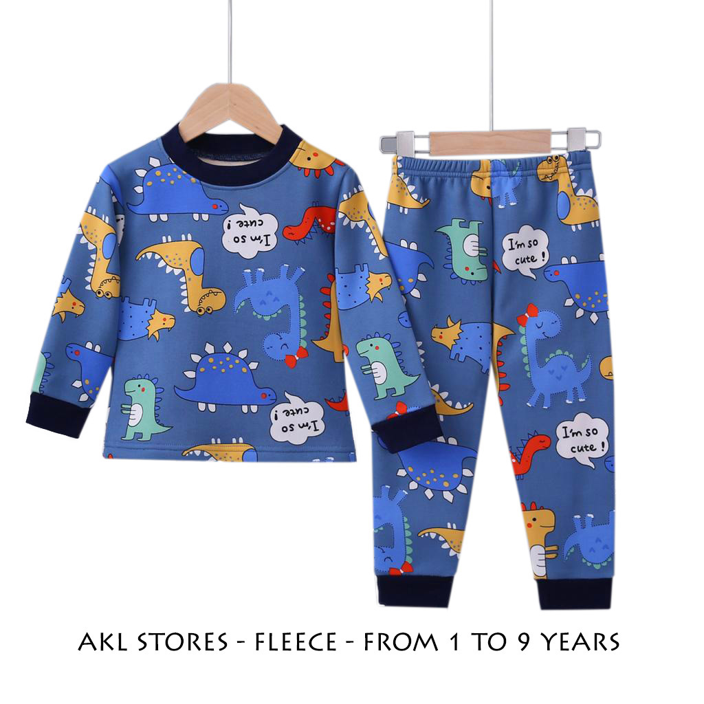 Fleece Cotton Pjs Dino