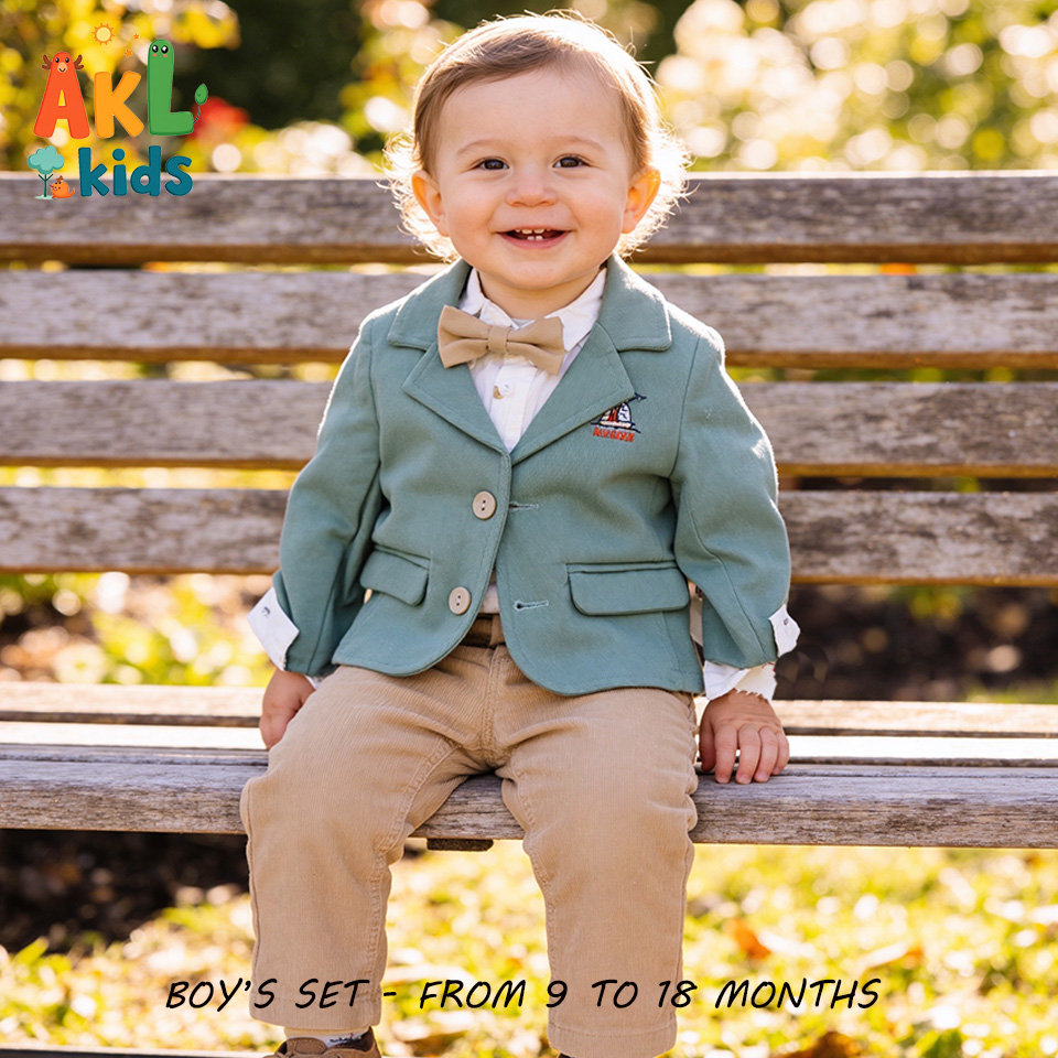 Boy's set Blazer Green