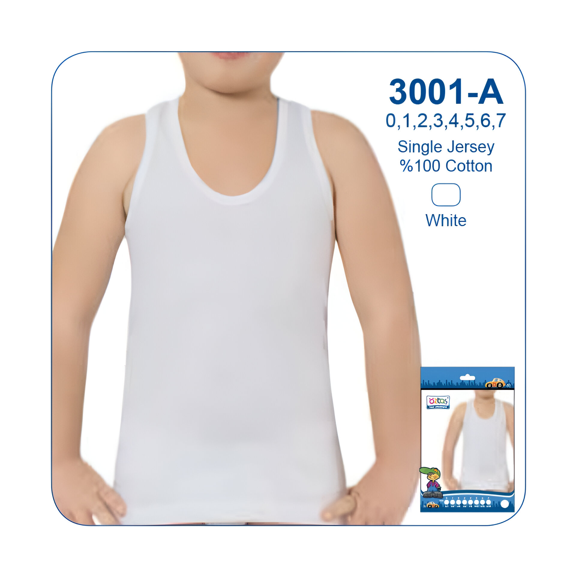 Boy sleeveless undershirt