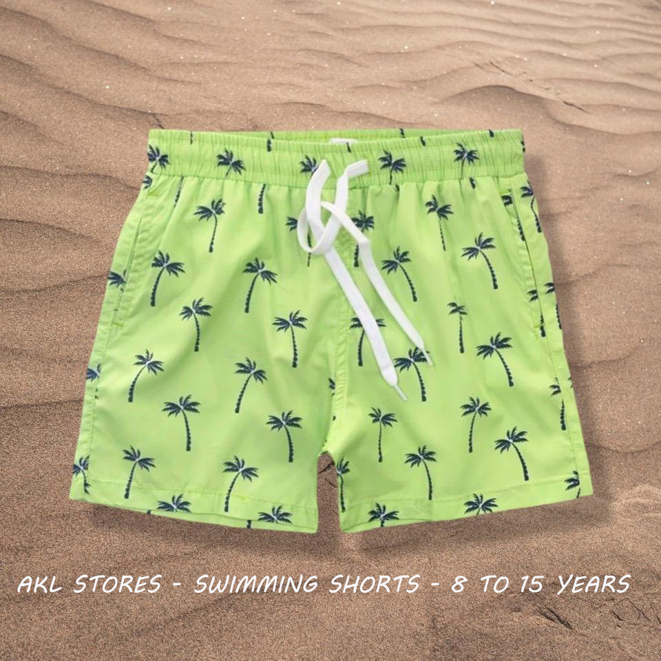Swimming Shorts - Green Palms