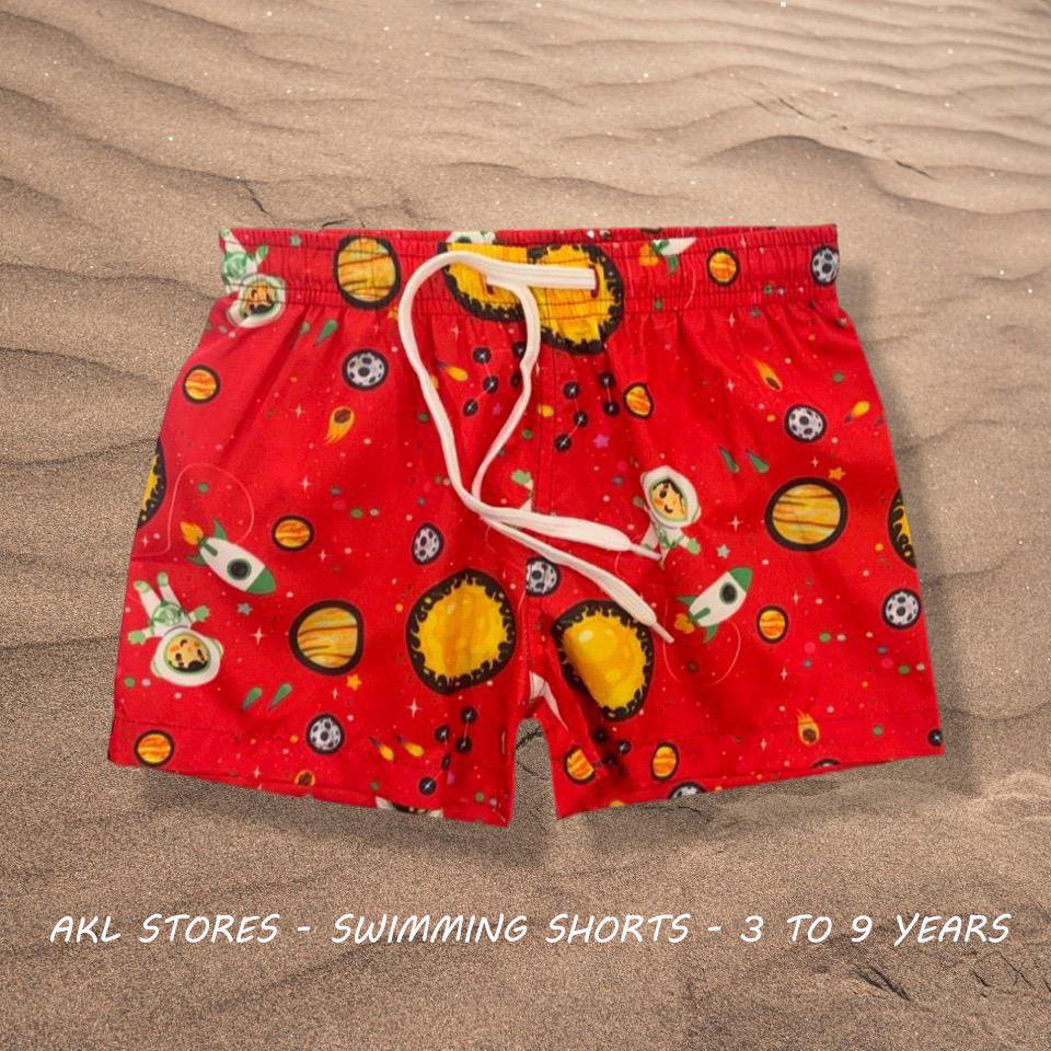 Swimming Shorts - Red Astro