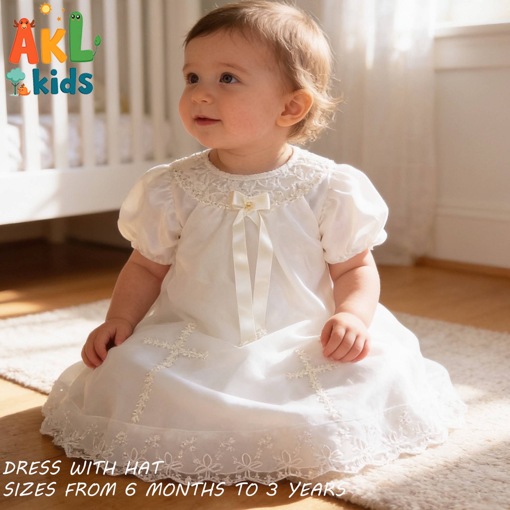 White Baptism Dress