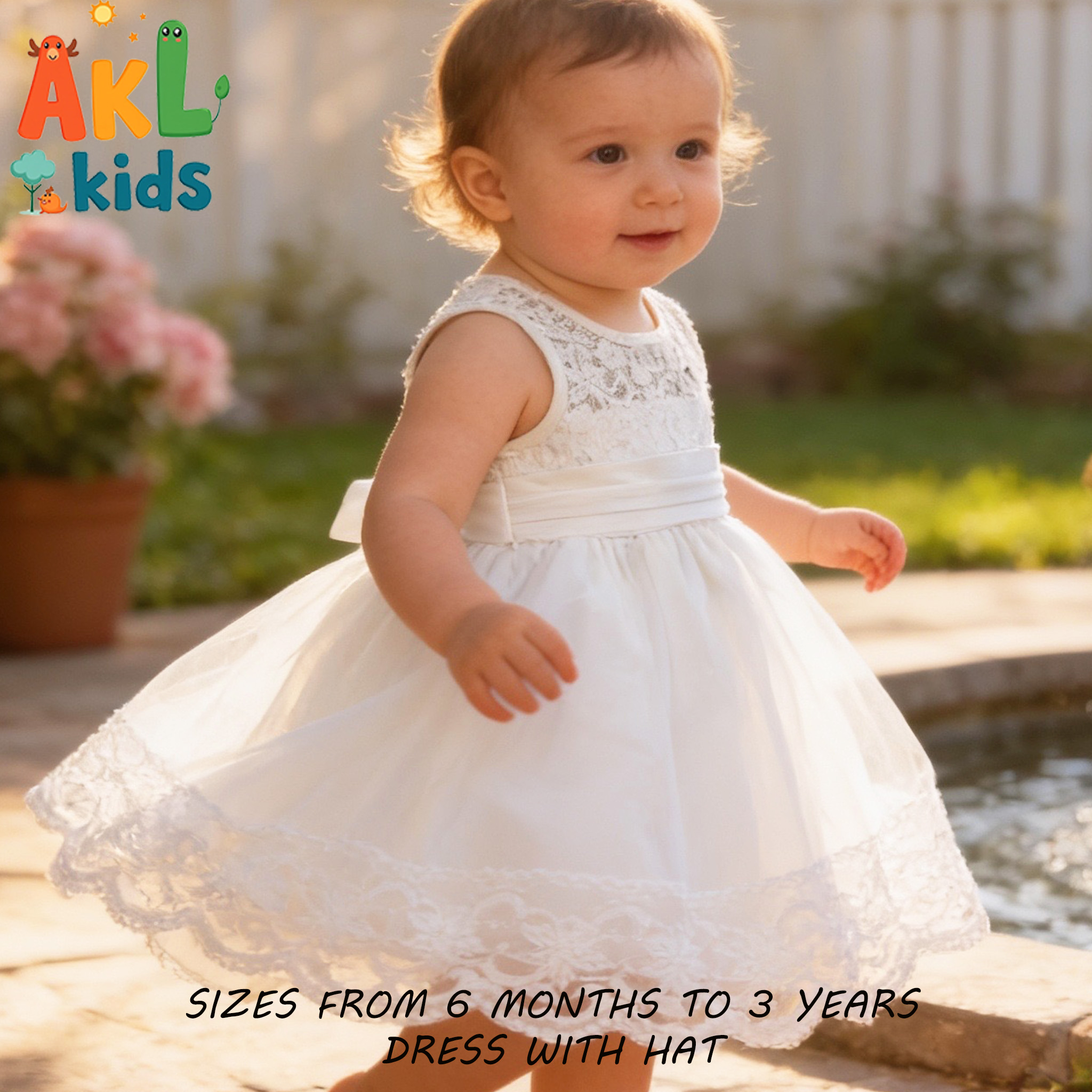 White Baptism Dress