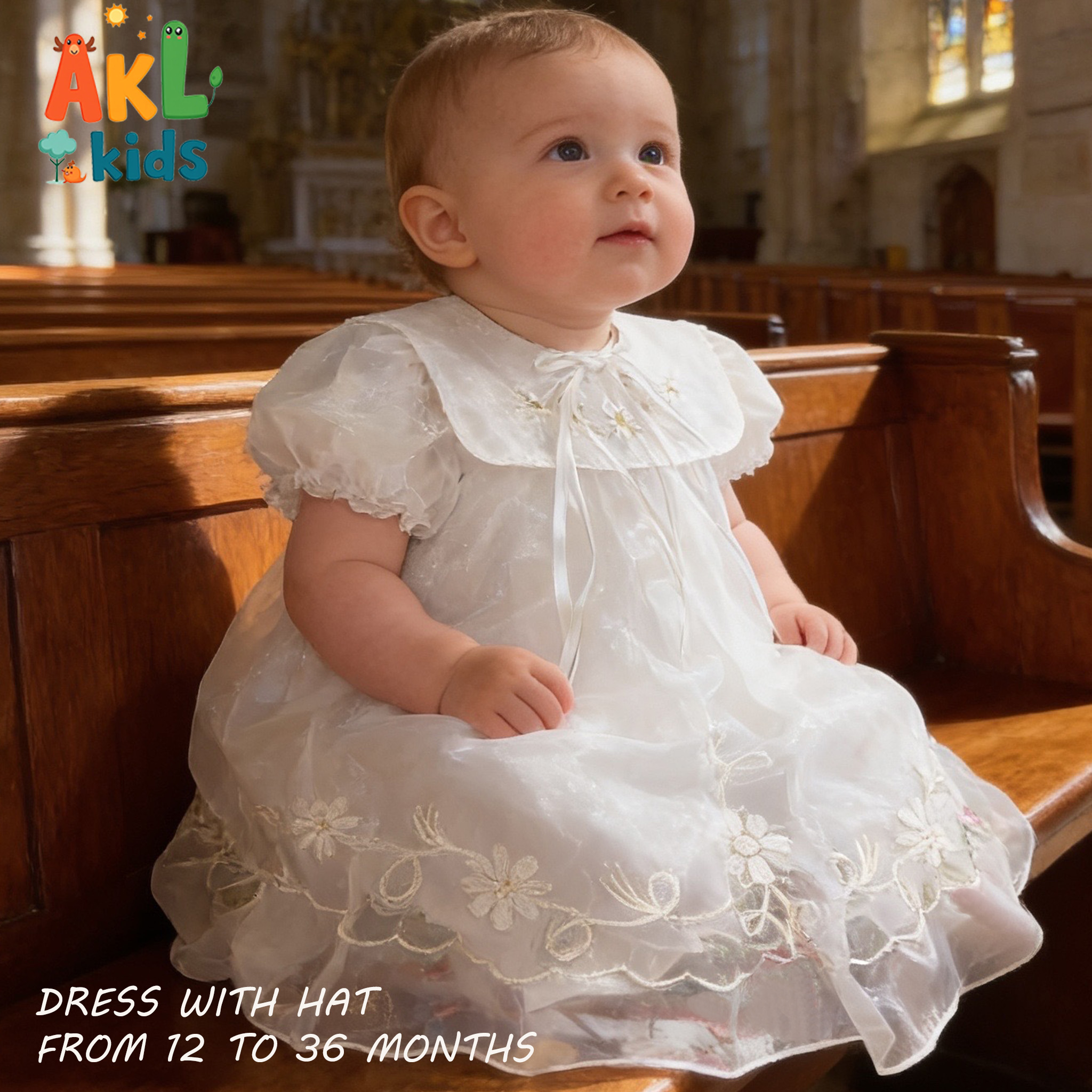 White Baptism Dress