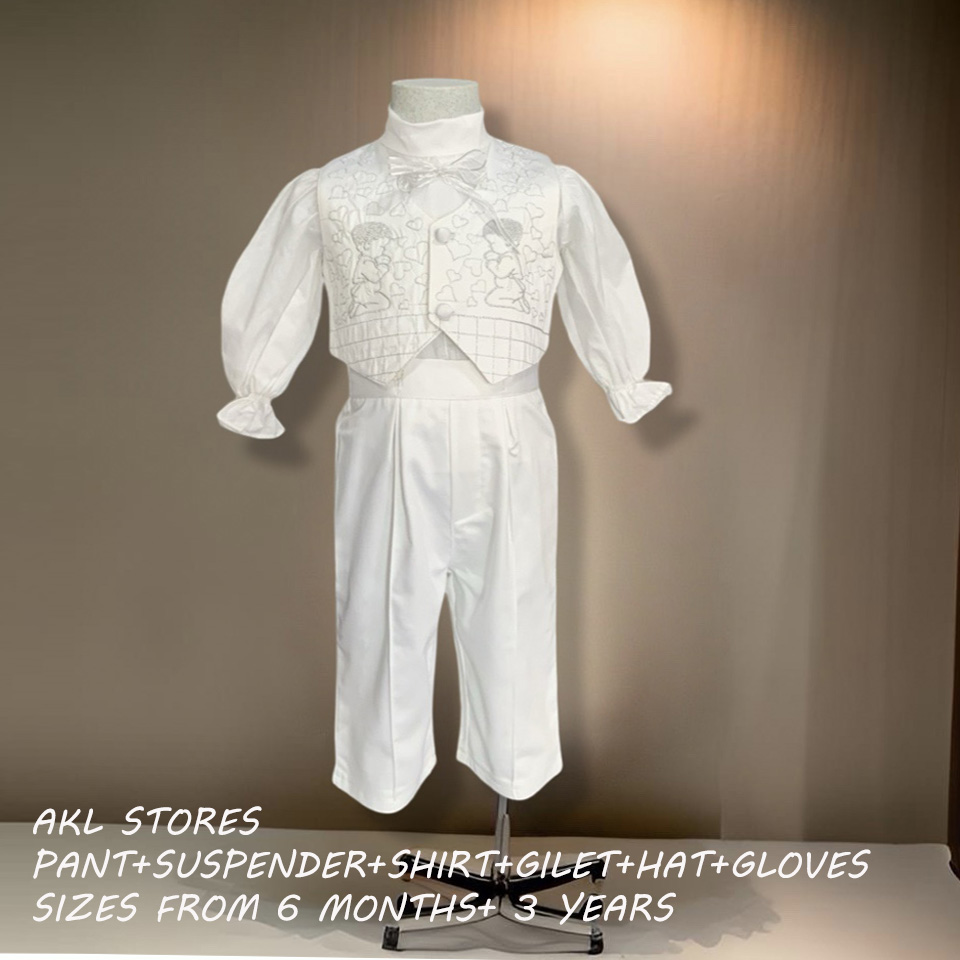 White Baptism Suit