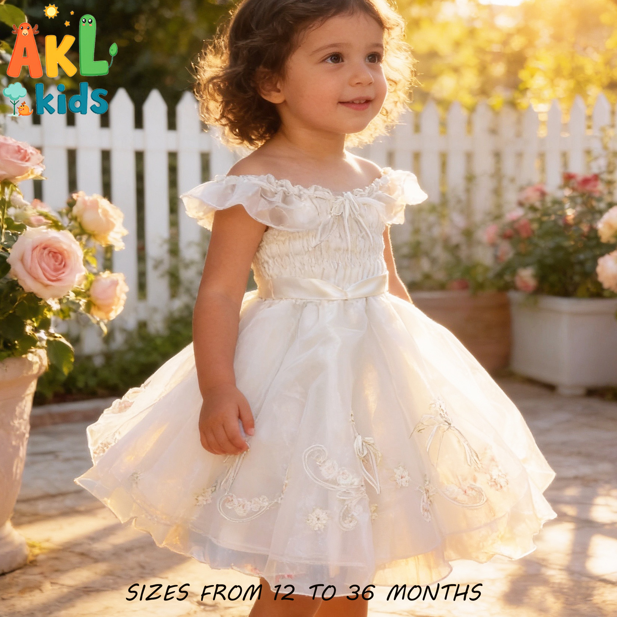 White Baptism Dress