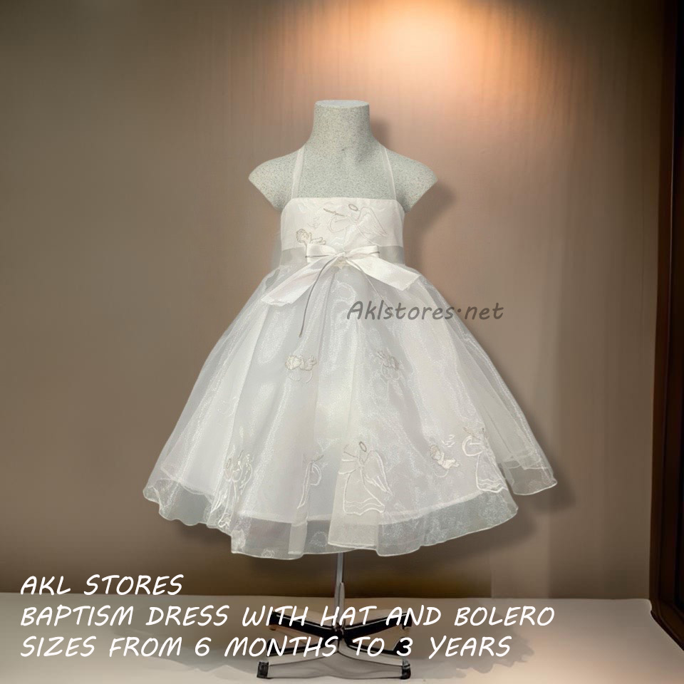 White Baptism Dress + Bolero