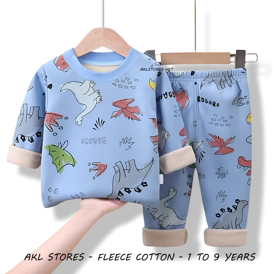 Fleece Cotton Pjs Dino