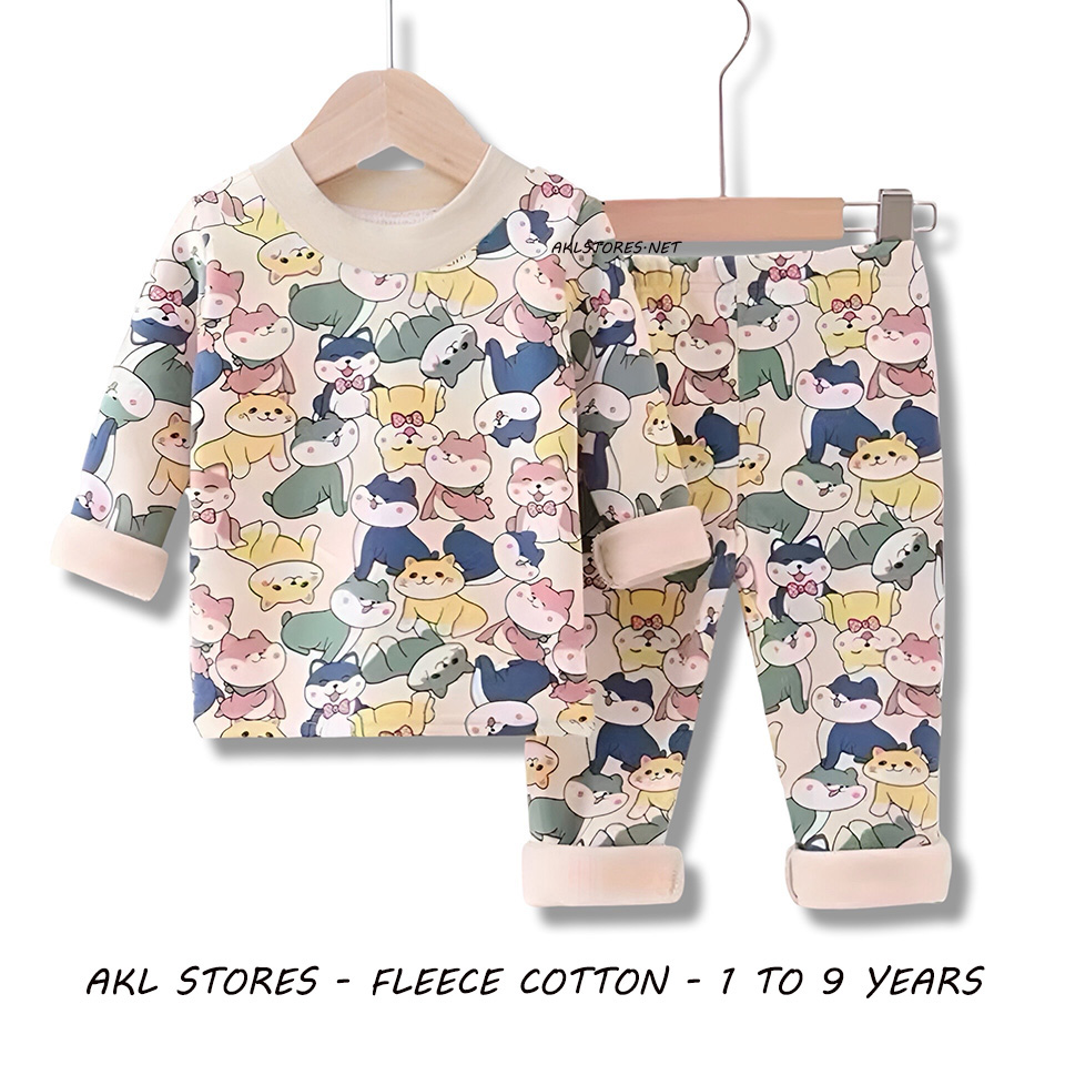 Fleece Cotton Pjs Dogs