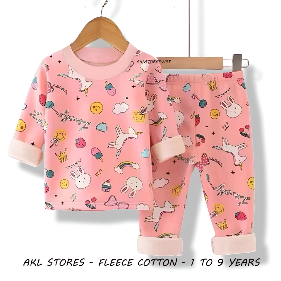 Fleece Cotton Pjs Unicorn
