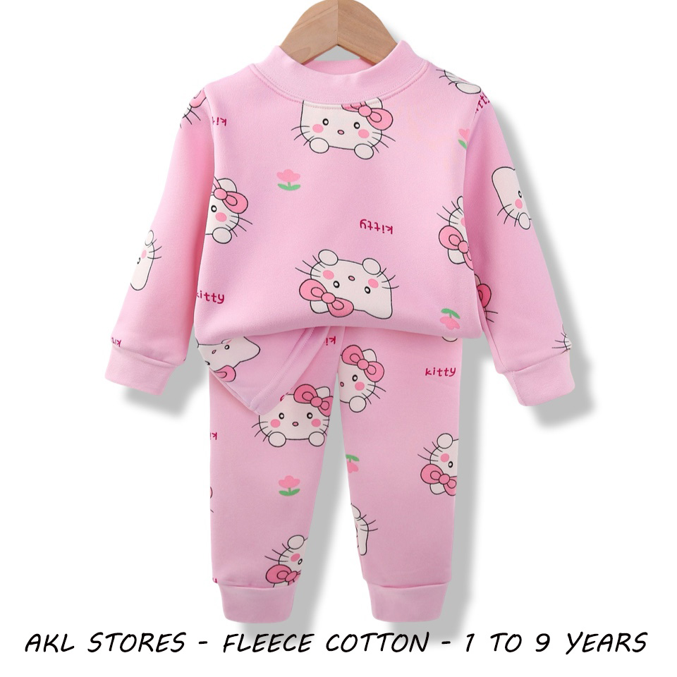 Fleece Cotton Pjs Kitty
