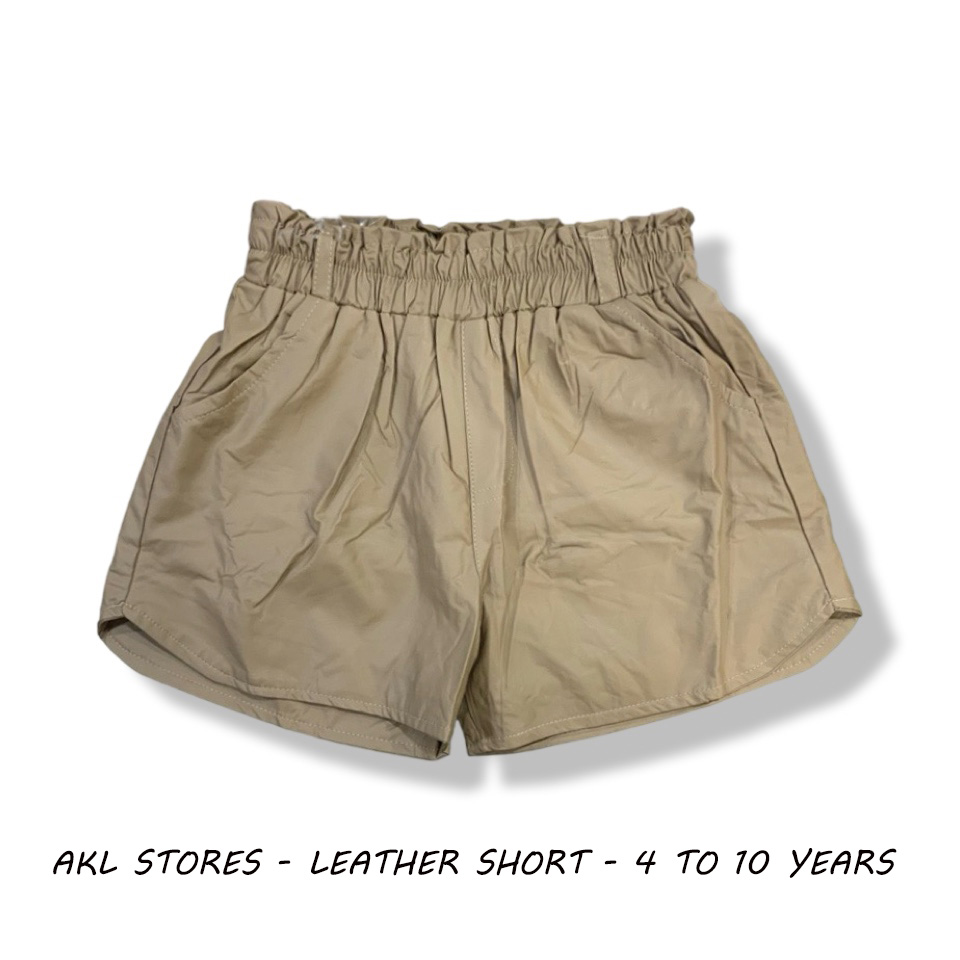 Girl's Leather Shorts