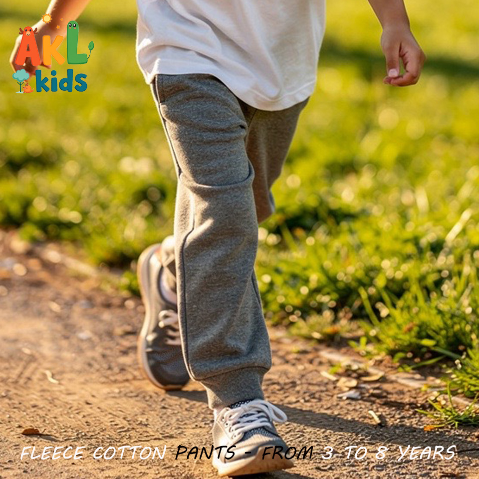 Fleece Cotton Pant - Gray