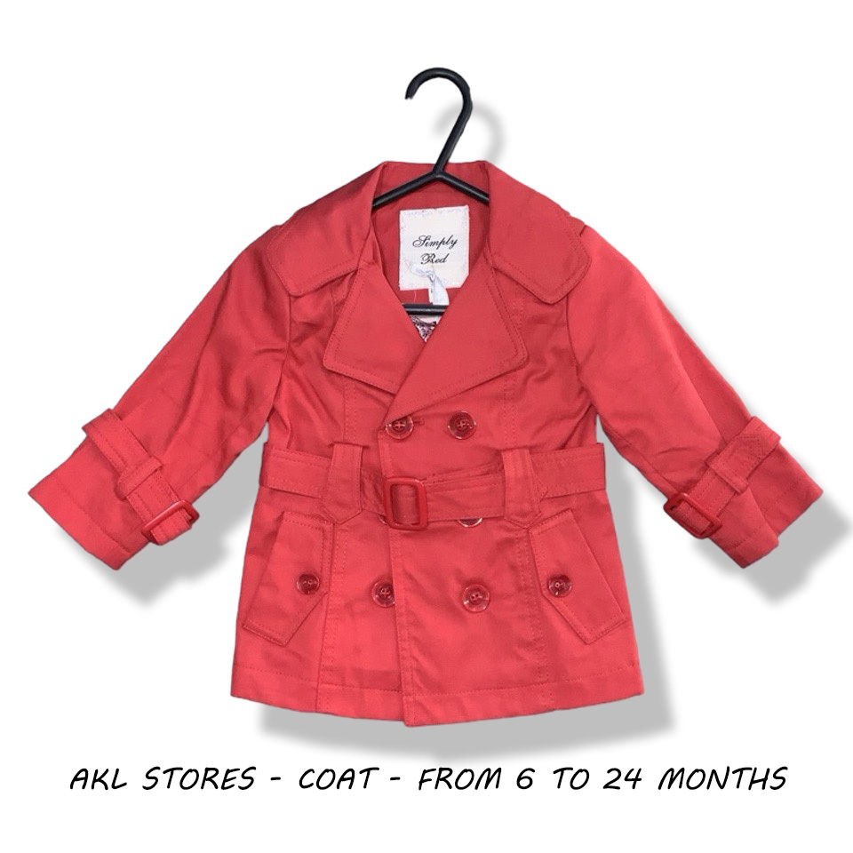 Girl  Coat - red