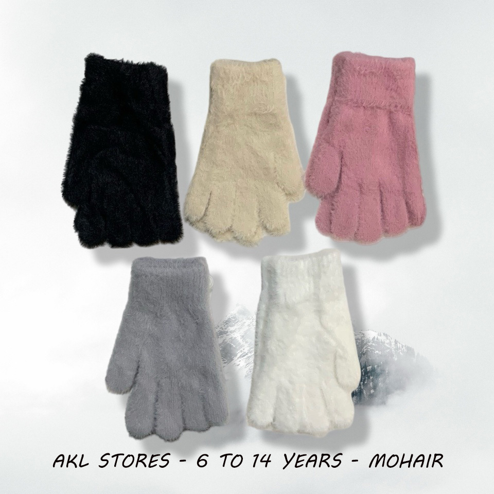 Mohair Gloves - 6  to 14 years