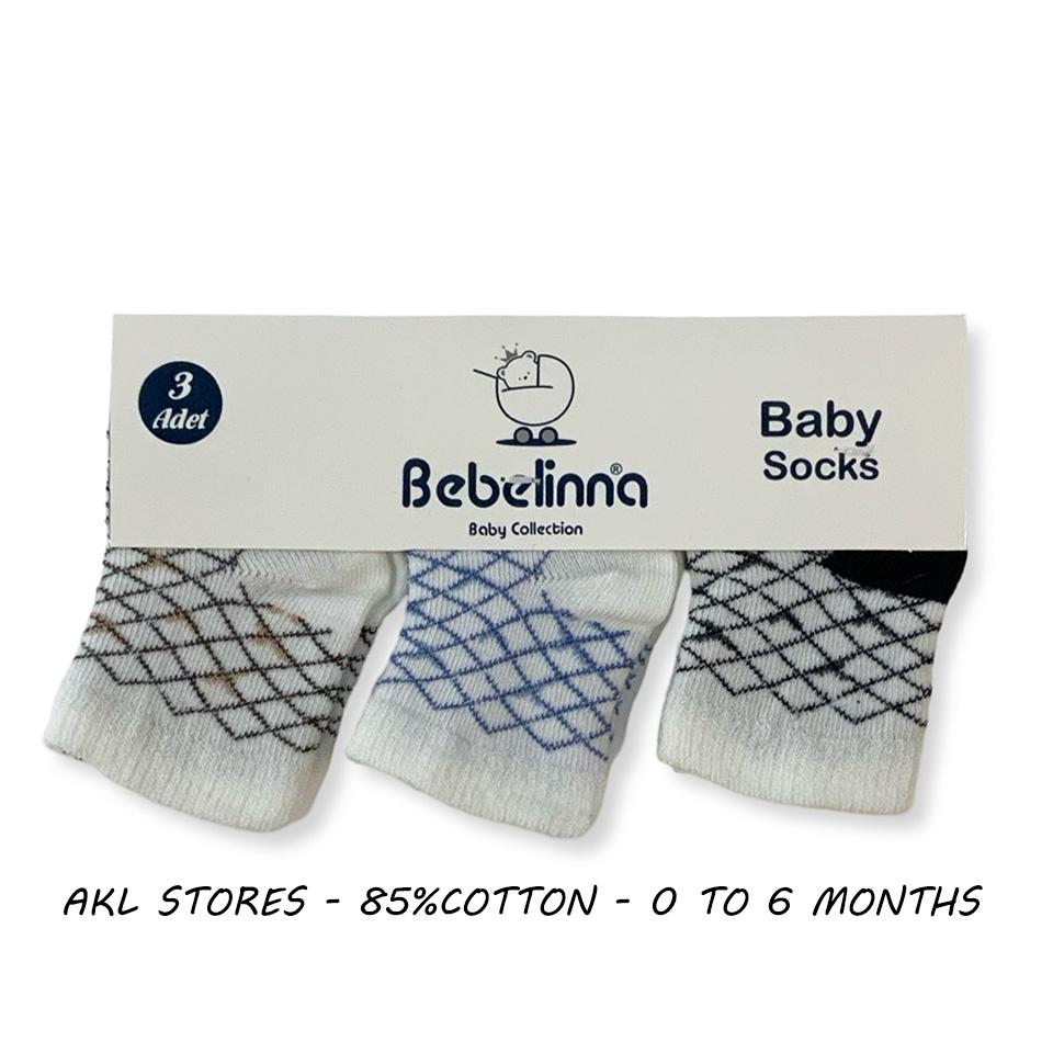 Baby Socks - Set of  3 pairs