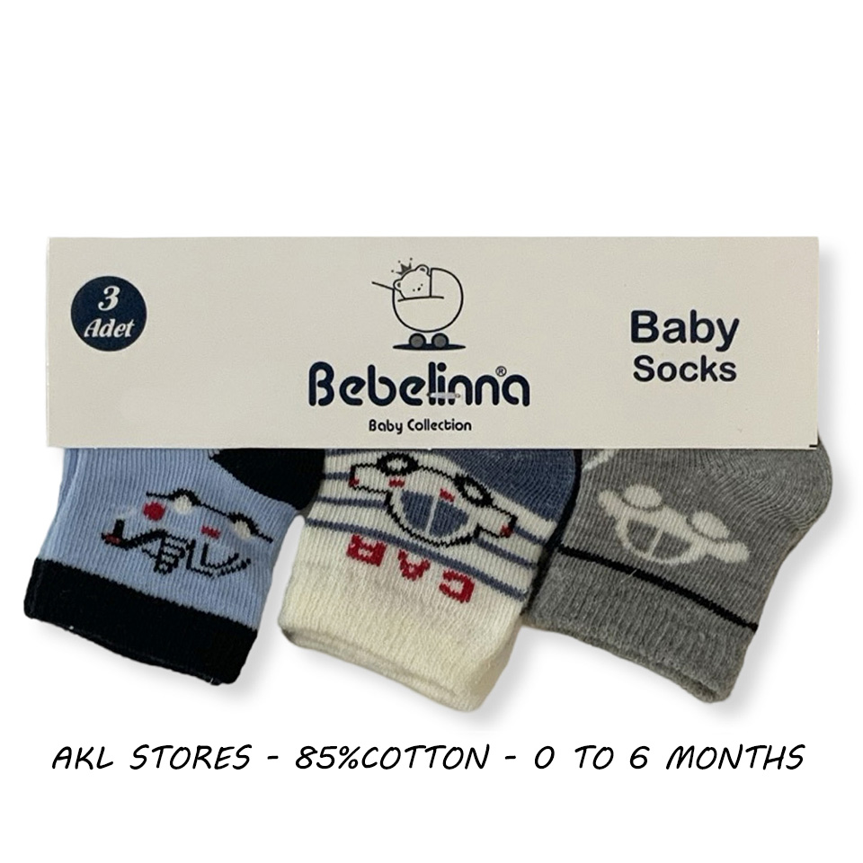 Baby Socks - Set of  3 pairs