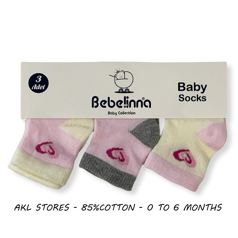 Baby Socks - Set of  3 pairs