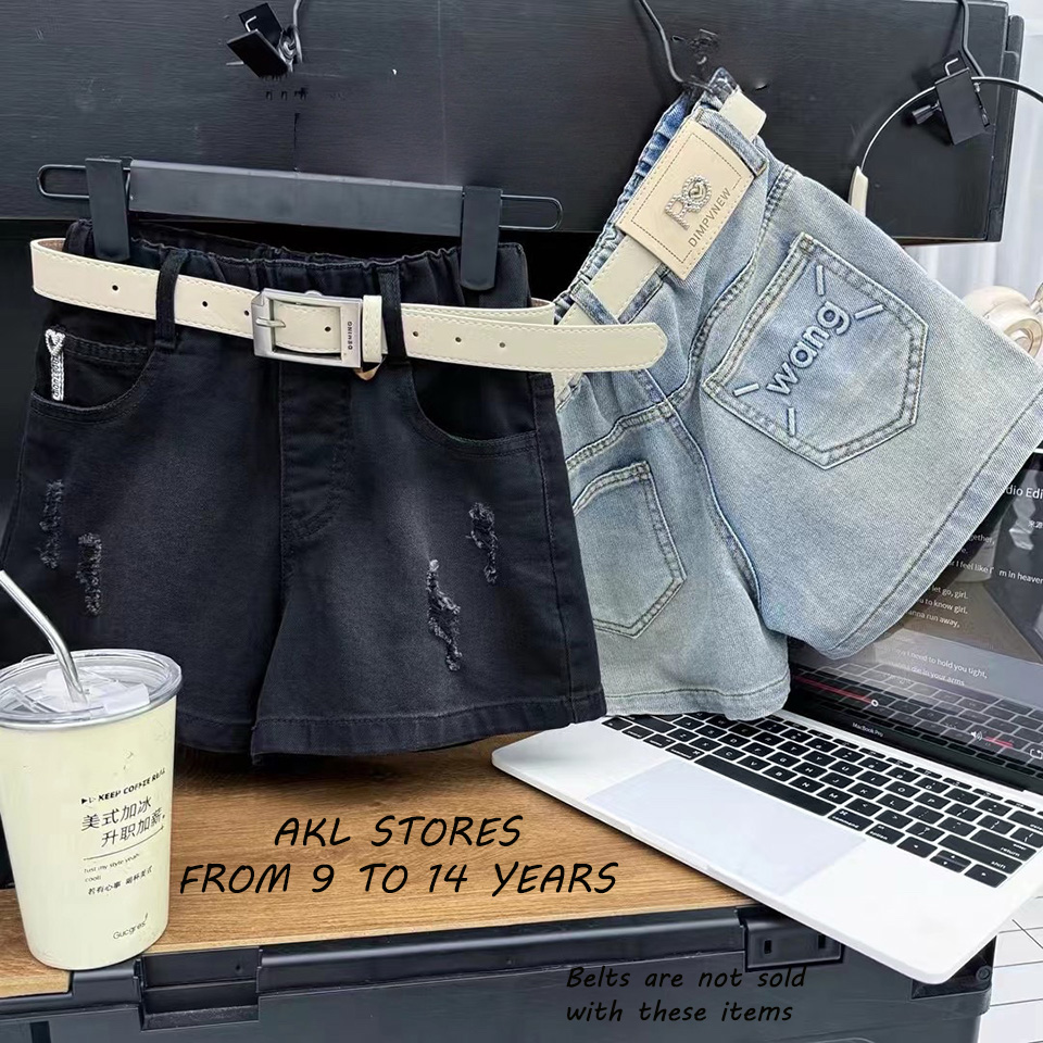 Girl's Lycra Jeans Shorts