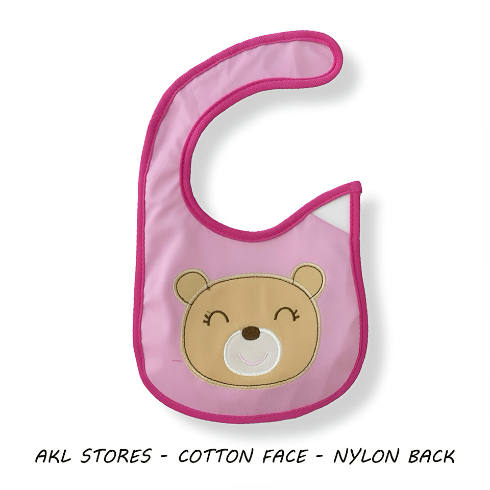 Baby Girl Bib Bear