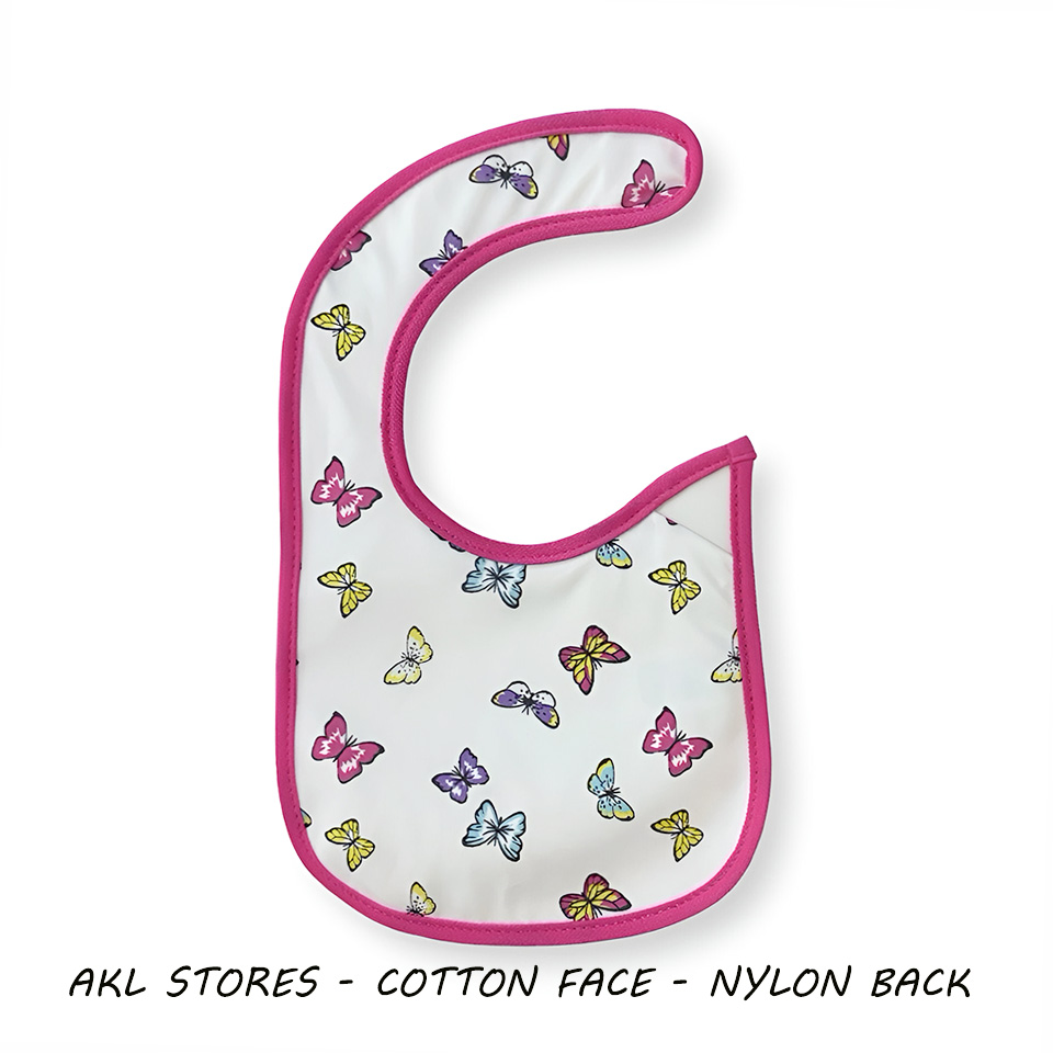 Baby Girl Bib Butterfly