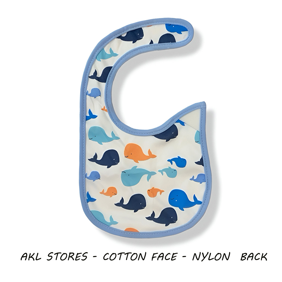 Baby Boy Bib Whale