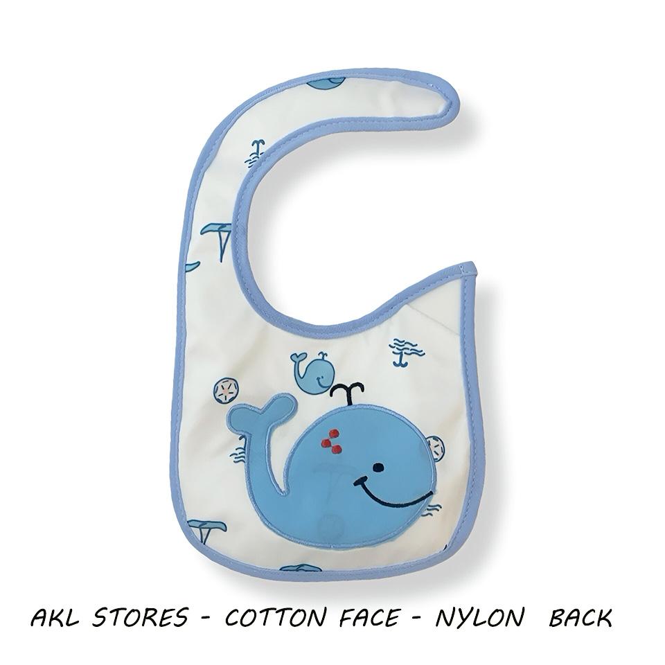 Baby Boy Bib Whale