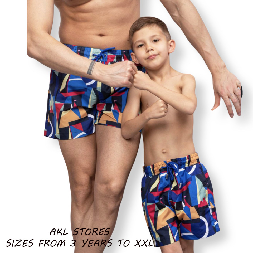 Matching Swimming Shorts - Colorful