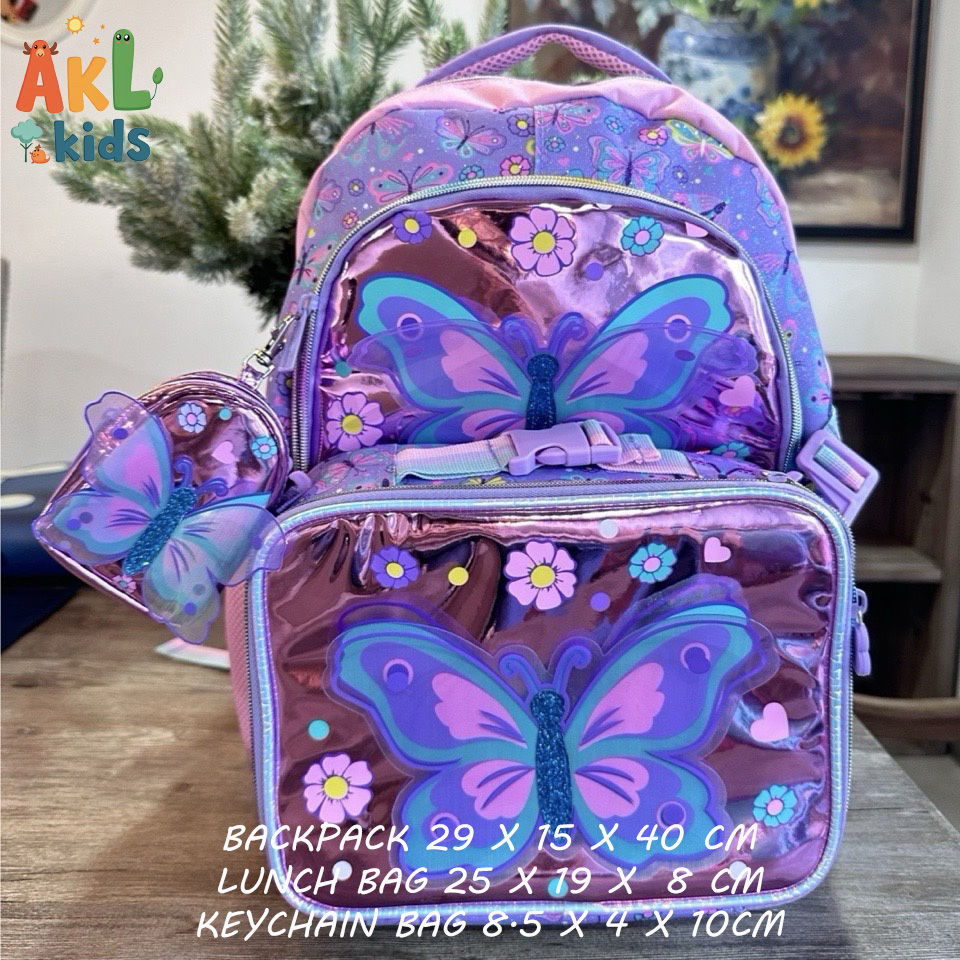 Backpack + Lunch bag+keychain bag