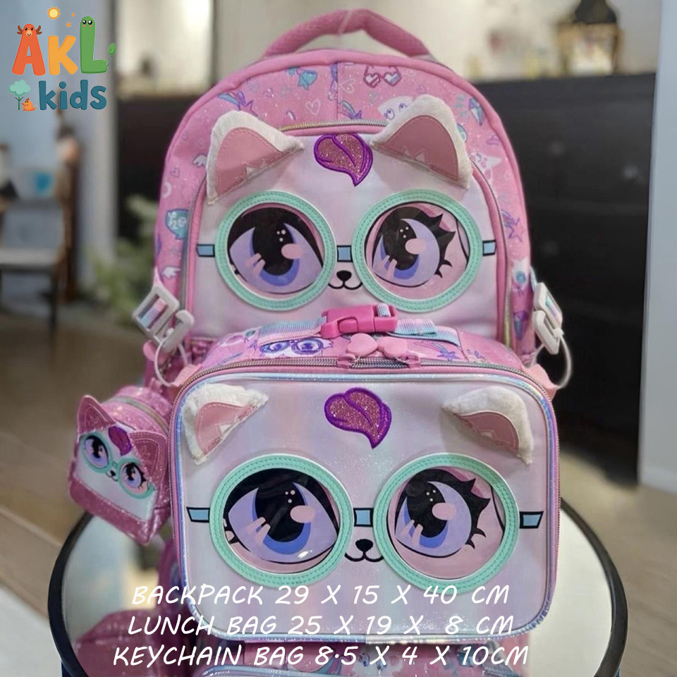 Backpack + Lunch bag+keychain bag