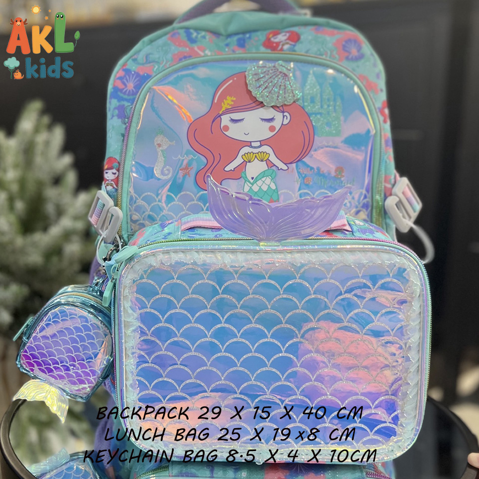 Backpack + Lunch bag+keychain bag