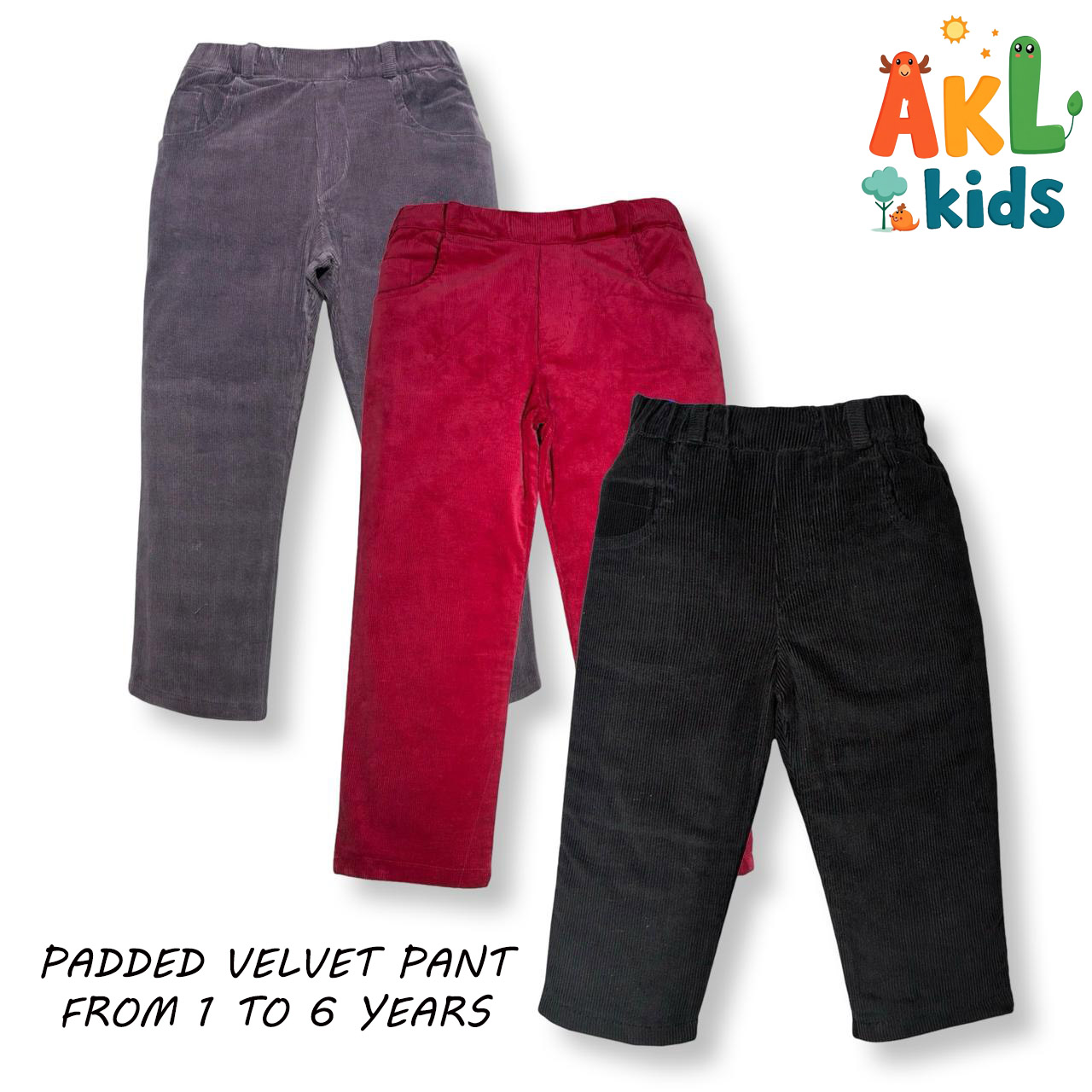 Kid's Padded Pant (Rayed Velvet)