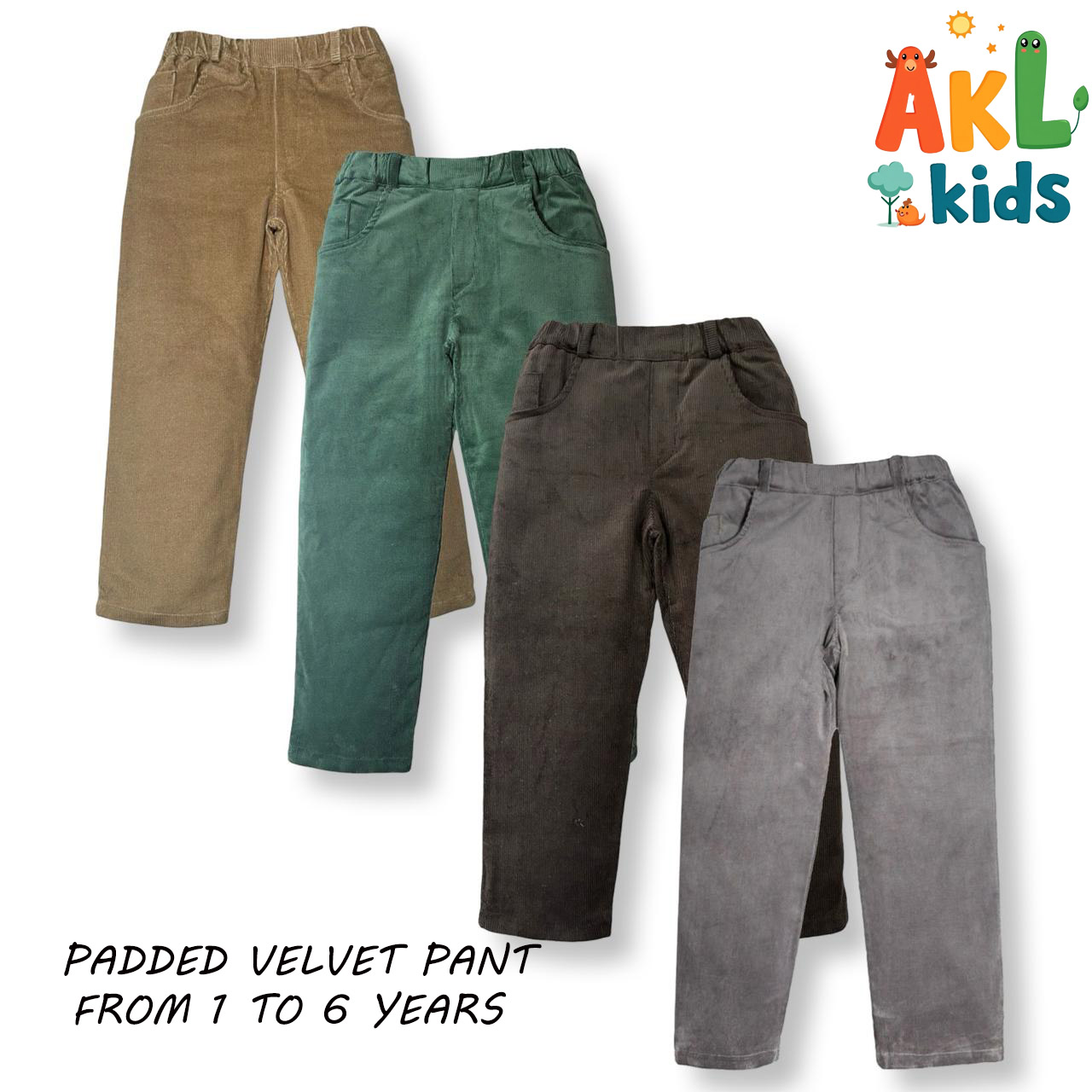 Kid's Padded Pant (Rayed Velvet)