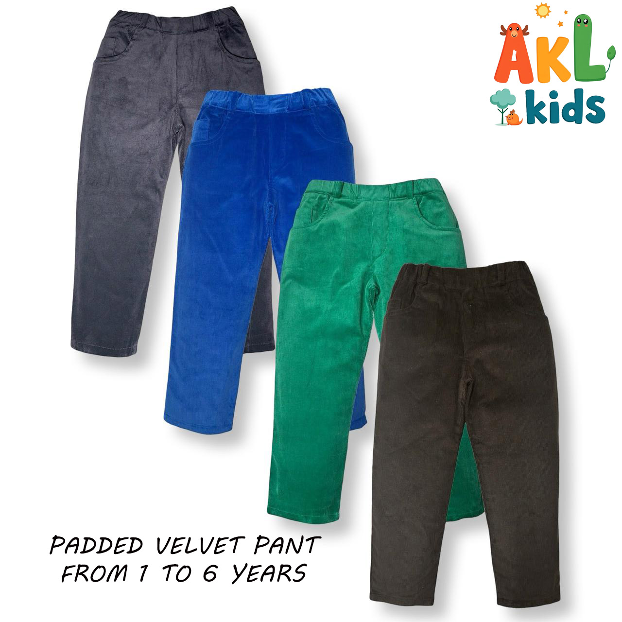 Kid's Padded Pant (Rayed Velvet)