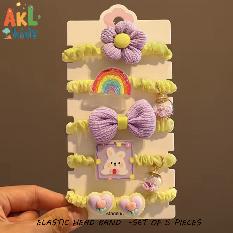 Elastic Head Band - Set of 5 pieces