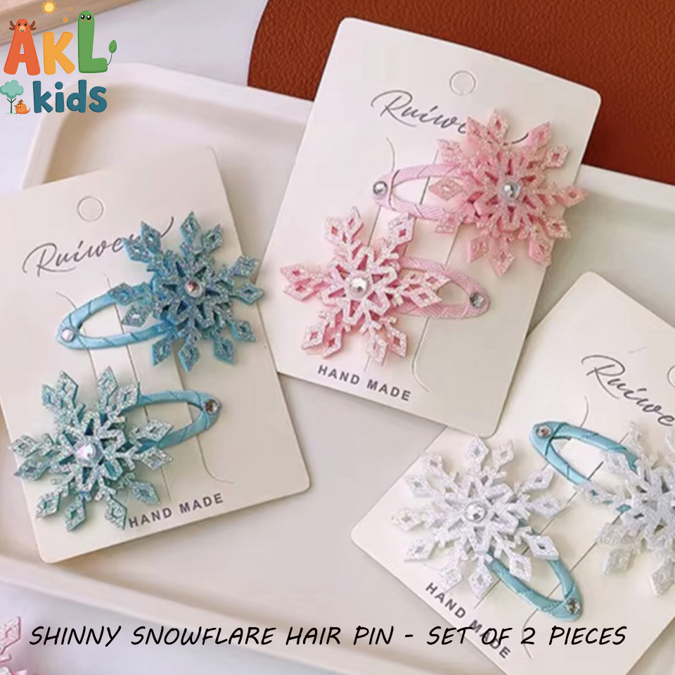 Shinny Snowflare Hair Pin - Set of 2 pieces