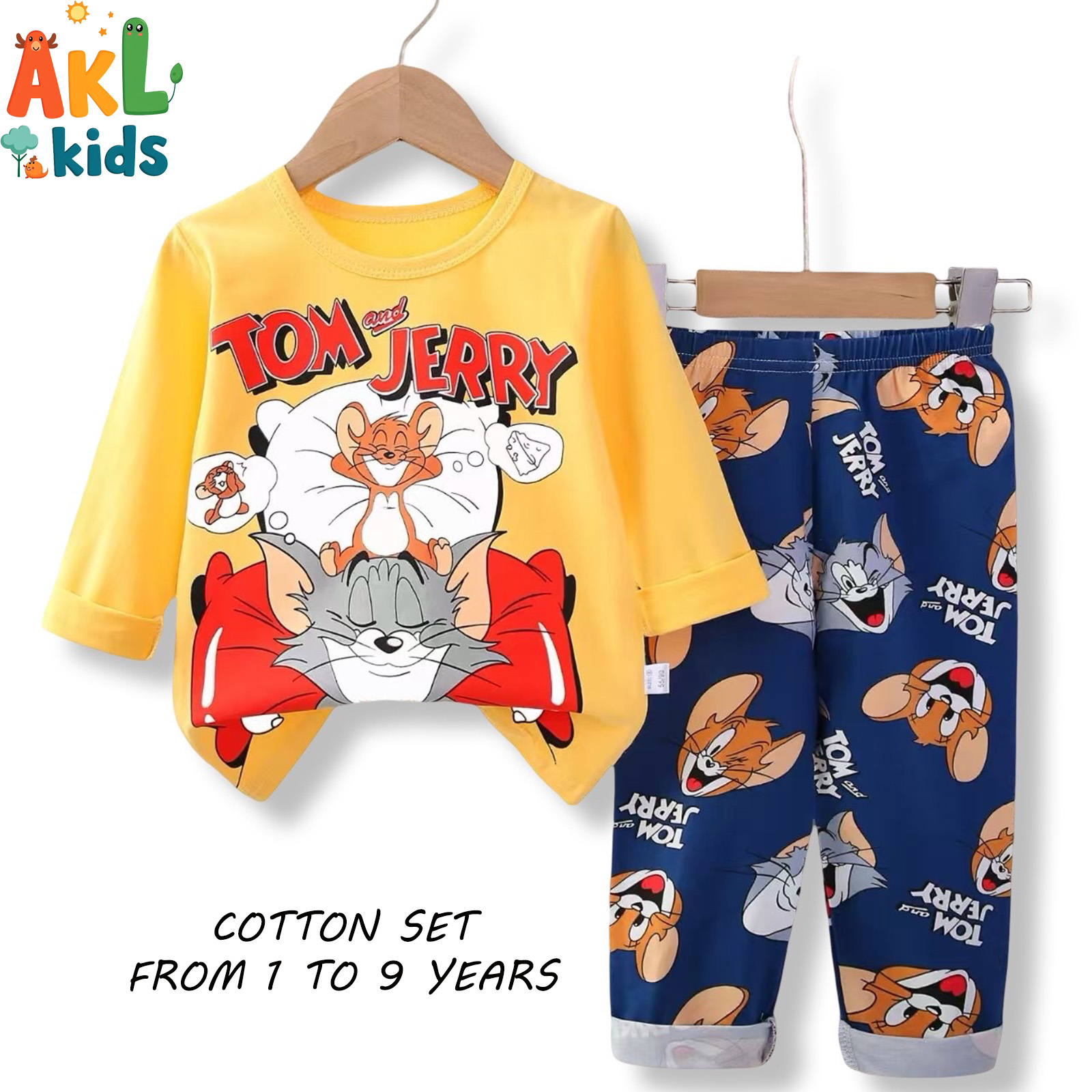 Cotton Pjs Tom and Jerry