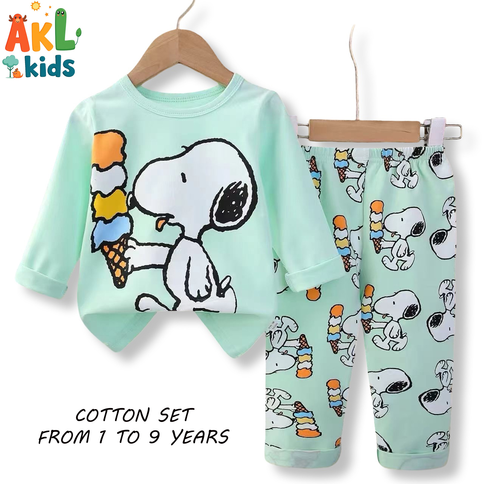 Cotton Pjs Snoopy