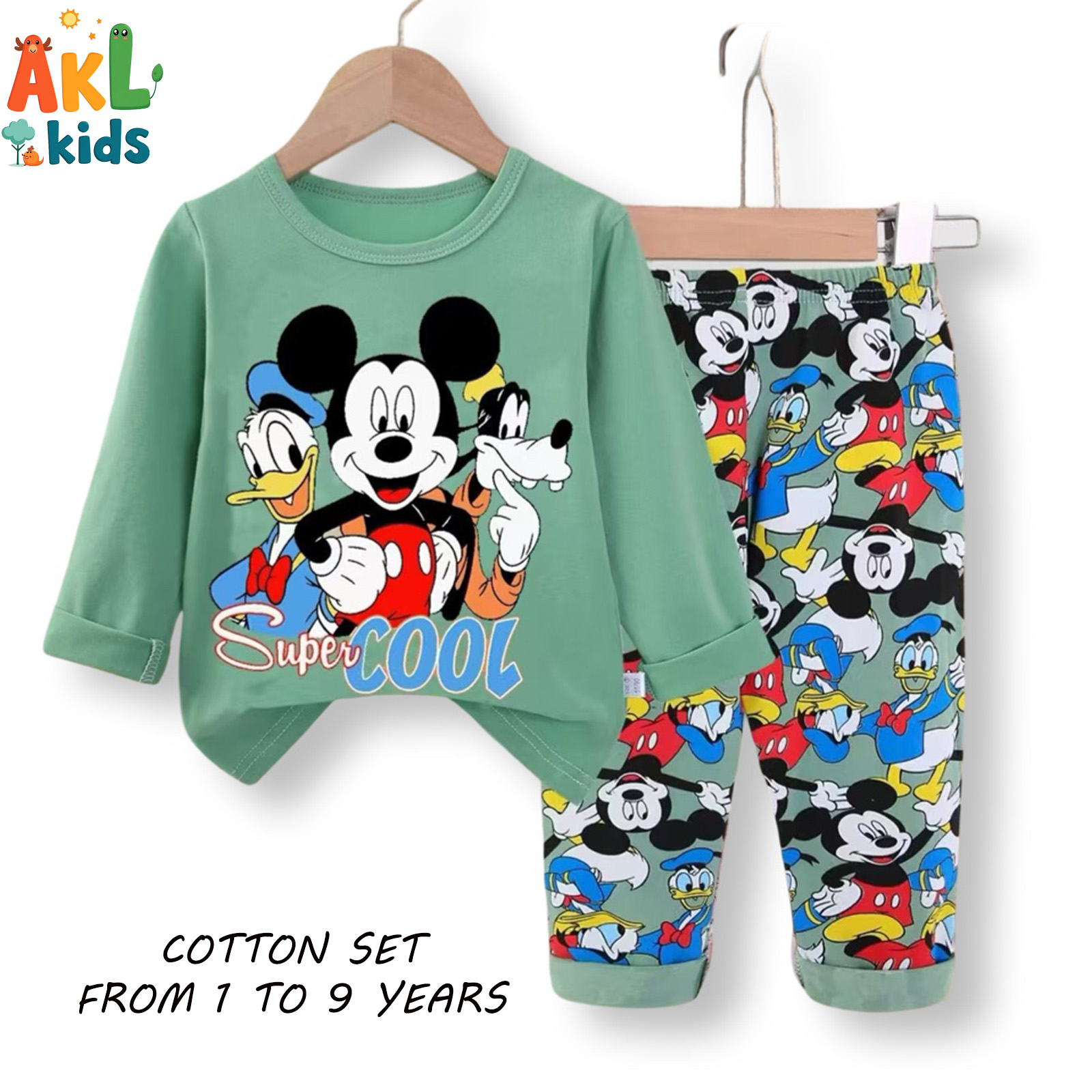 Cotton Pjs Mickey