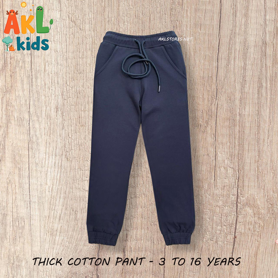 Thick Cotton Navy Pant for Kids