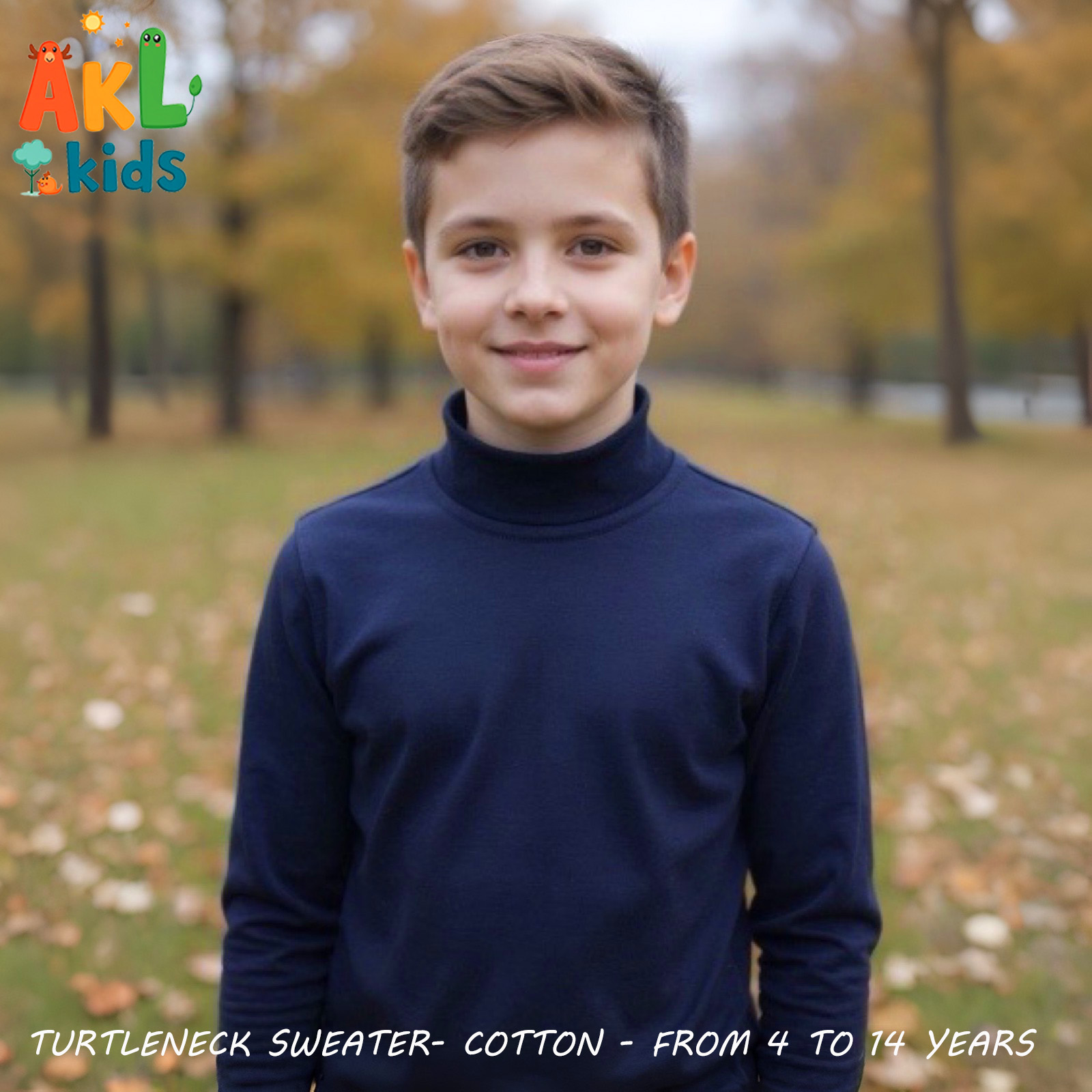 TurtleNeck Sweater - Navy