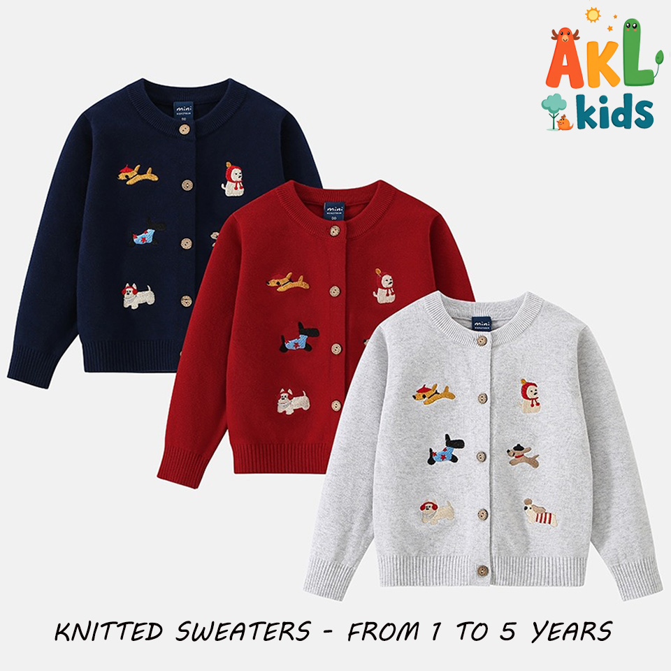 Knitted Cotton Kid's Sweater