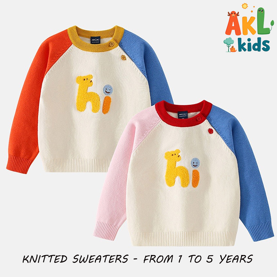 Knitted Cotton Kid's Sweater