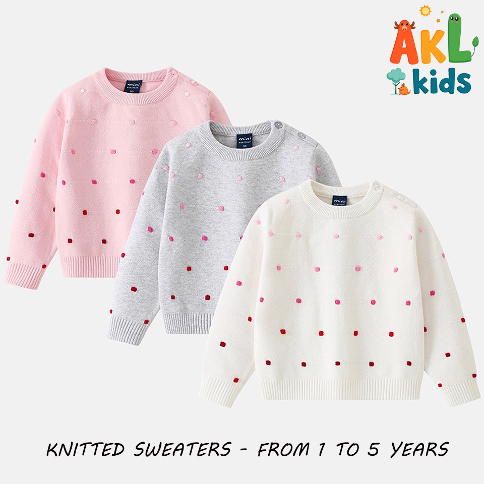 Knitted Cotton Kid's Sweater