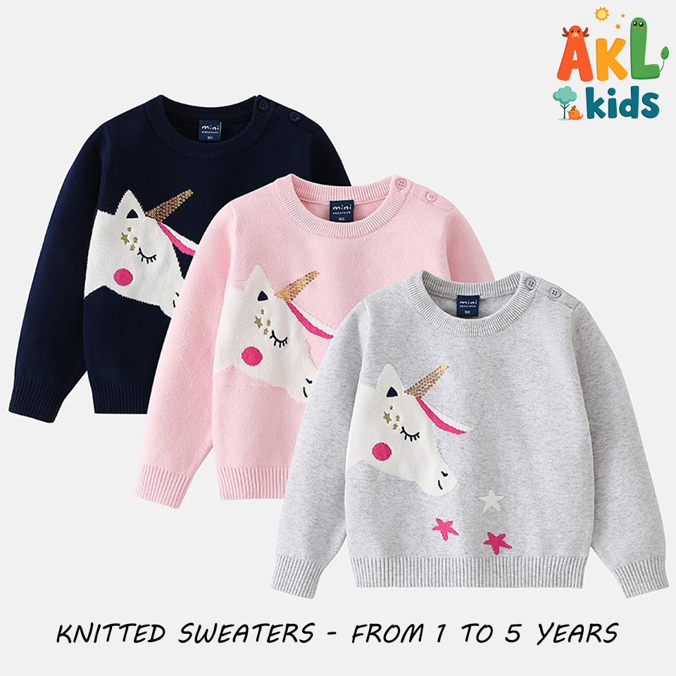 Knitted Cotton Kid's Sweater