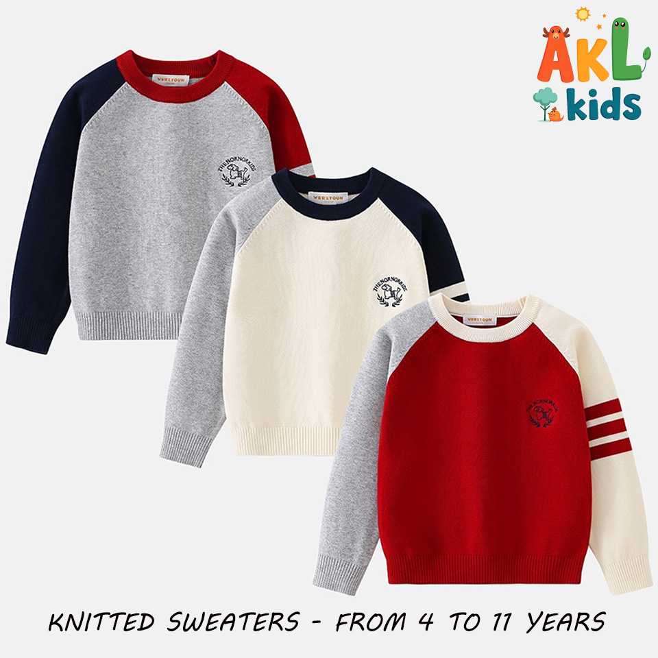 Knitted Cotton Kid's Sweater