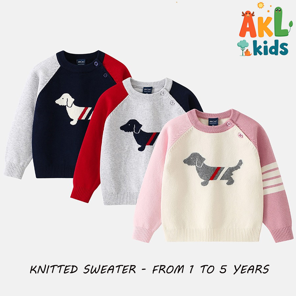 Knitted Cotton Kid's Sweater