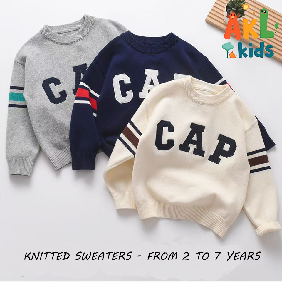 Knitted Cotton Kid's Sweater