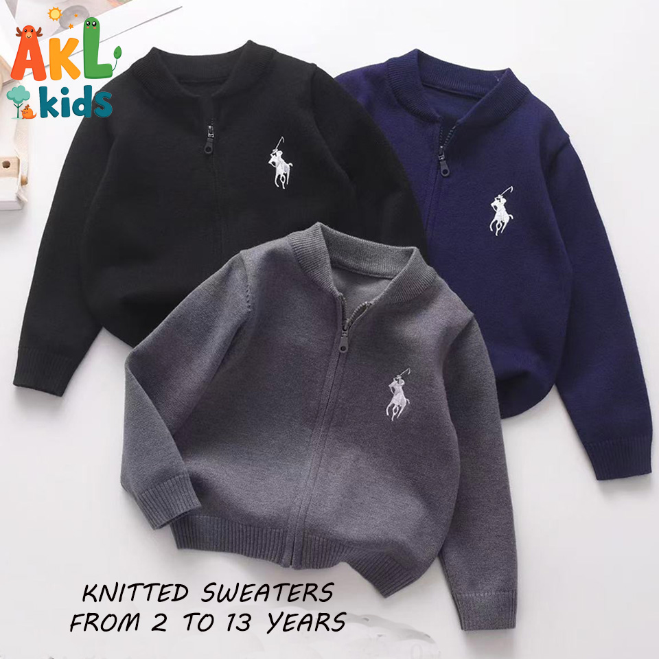 Knitted Cotton Kid's Sweater