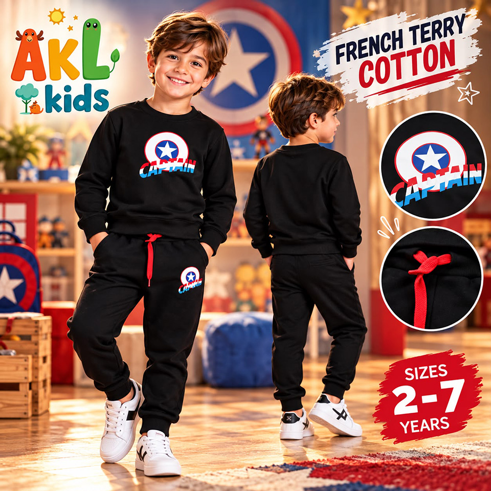 Kids Tracksuit - Black